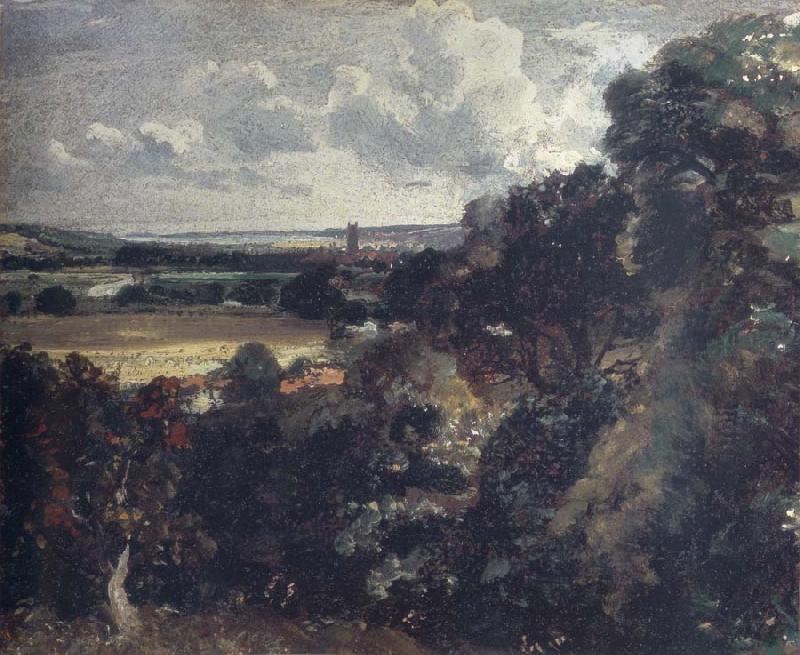 John Constable Dedham from near Gun Hill,Langham oil painting image